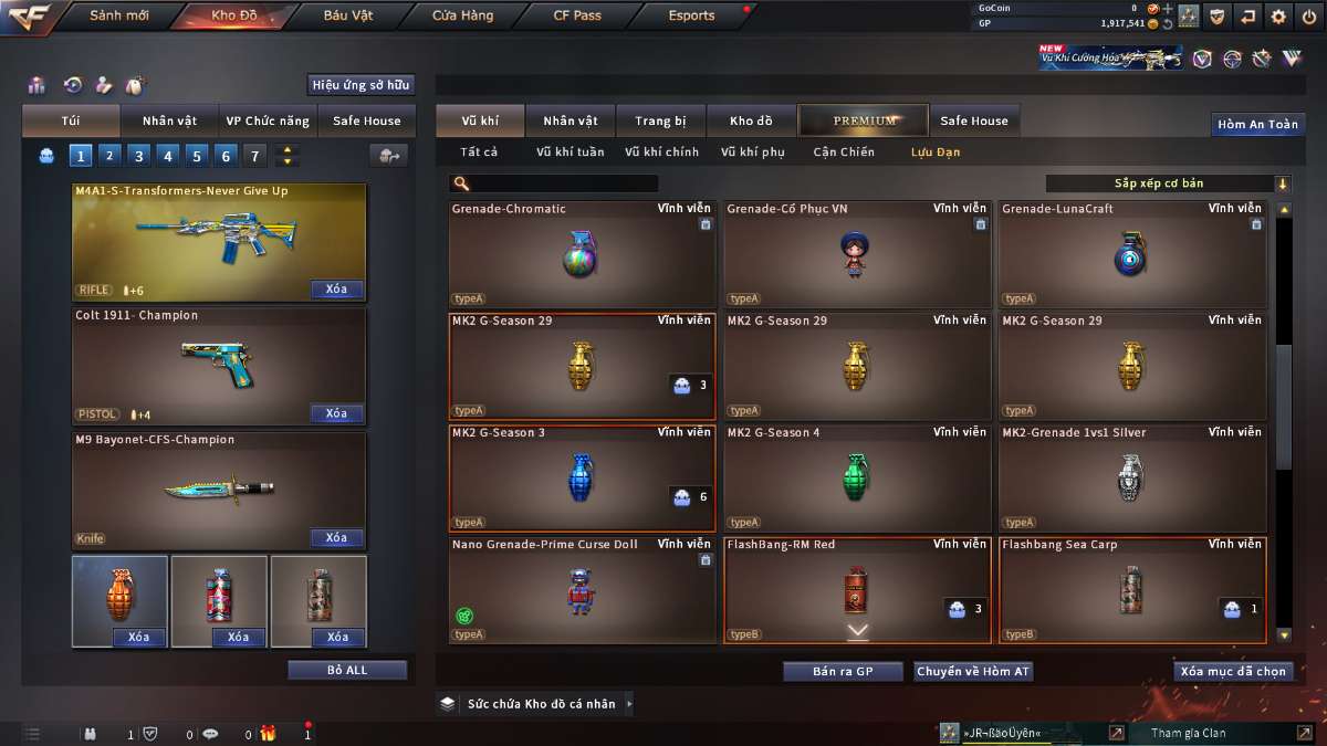 shop acc cf uy tin gia re